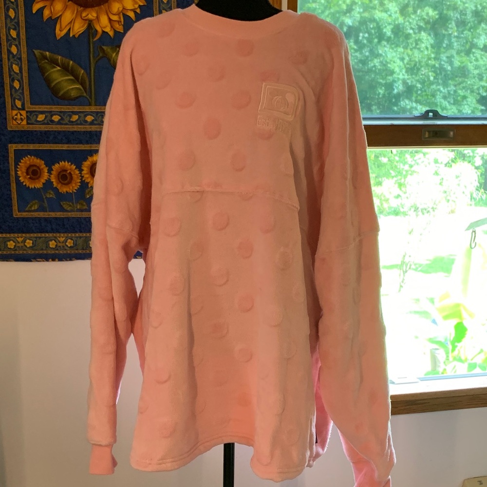 Pink Textured Women's Sweatshirt
